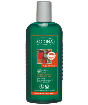 Logona - 1003shaener - Hair Care and Beauty - Age Energy Shampoo with Organic Caffeine and Goji Berries