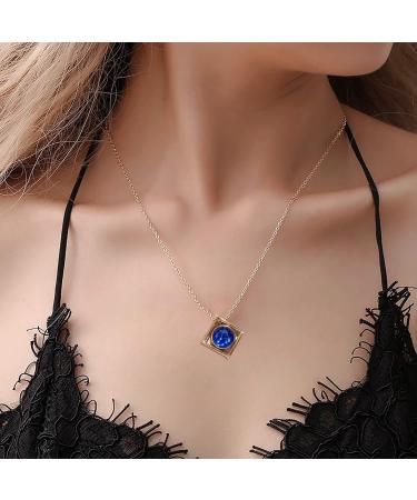Women's Map Pendant Twelve Necklace Constellation Wild Necklace Simple Personality Clavicle Star Necklaces & Pendants Simulated Diamond Initial Necklace (E One Size) - Buy Online on GoSupps.com