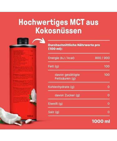 Braineffect MCT Oil C8 - 300% More Ketones 100% C8 Coconut Extract - Ideal for Keto Diet & Bulletproof Coffee - 4x1000ml - Buy Online on GoSupps.com