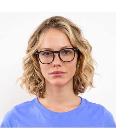 Muunel Blue Light Glasses - Essilor Anti-Glare William Uvallblue HD Vision Women's Non-Prescription Black Frame - Shop Internationally! - Buy Online on GoSupps.com