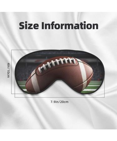 American Football Printed Soft Eye Mask - Zero Eye Pressure Travel Blackout Eye Mask for Comfortable Sleep - Buy Online on GoSupps.com