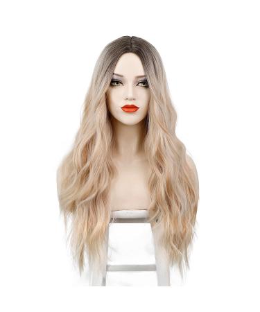 Buy Witness Blond Long Curls Wig for Women - 70 cm Natural Look - Middle Part Fashion Wig VD066 - Buy Online on GoSupps.com