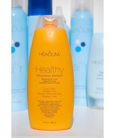 Healthy Shampoo 10 oz - Moisturizing & Oil Absorbing | Healium Hair for All Hair Types - Men & Women - Buy Online on GoSupps.com