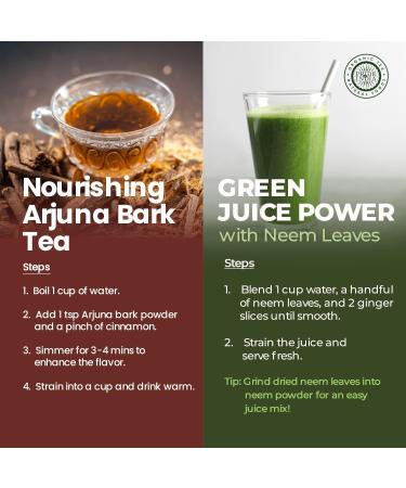 Pride Of India | Ayurvedic Healing Pack 15.06 oz (426.94 gm) | Includes Arjuna Bark Whole Ashwagandha Root Whole & Neem/Margosa Herb Whole | Perfect for Green Juices Smoothies | Fosters Wellness - Buy Online on GoSupps.com