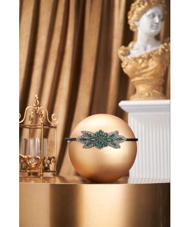 BABEYOND Flapper Headband 1920s Art Deco Rhinestone Hair Accessories - Green - Buy Online on GoSupps.com