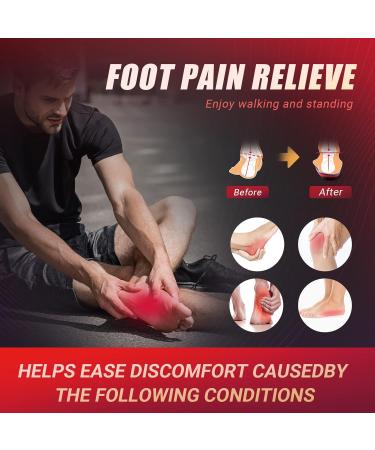 PCSSole High Arch Support Insoles - Orthopedic Shoe Inserts for Flat Feet & Plantar Fasciitis - Men & Women (6-9) - Red 26cm - Buy Online on GoSupps.com