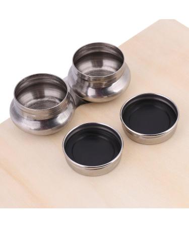 Stainless Steel Palette Cup Large Double Dipper with Lid - Oil Container for Acrylic & Oil Paint - Buy Online on GoSupps.com