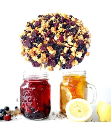 Organic Cherry Knight Herbal Tea - Loose Leaf Fruit Blend (70g) | Non-GMO Apple Grape Cranberry Flavor | International Shipping Available - Buy Online on GoSupps.com