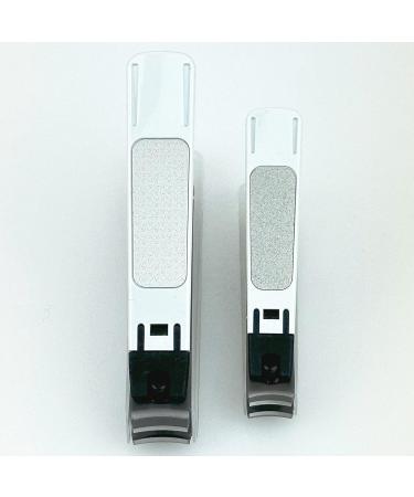 Kai Nail Clippers Set White with Emery Board - Made in Japan | For Men, Women, and Seniors | Fingernail Toenail Thick Nail | Small/Medium Size (001 W S/M Set) - Buy Online on GoSupps.com