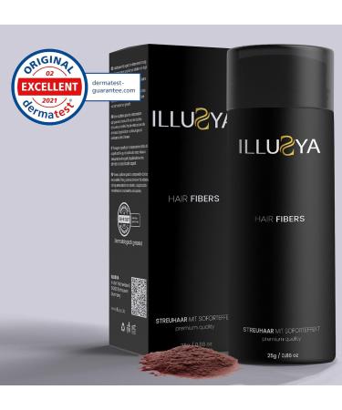 ILLUSYA Loose Hair Fibers - Premium Hair Thickening Fibers in Copper Red | Instant Volume & Coverage - Buy Online on GoSupps.com