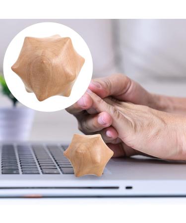 TeHaux Portable Massage Tools - Hand Massager Wooden Handball & Yoga Ball for Trigger Point Therapy & Muscle Relief - Buy Online on GoSupps.com