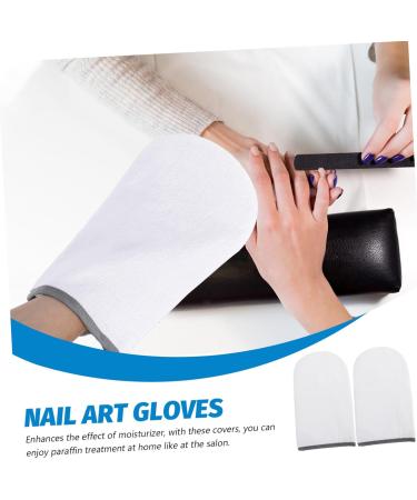 Ipetboom 1 Pair Waxing Gloves Bath Gloves Bath Bathing Accessories Bath Accessories Paraffin Gloves for Hot Wax Heating Gloves Wax Warmer for Hand Care Tote Bag Towel Manicure 27.5X16.5cm - Buy Online on GoSupps.com