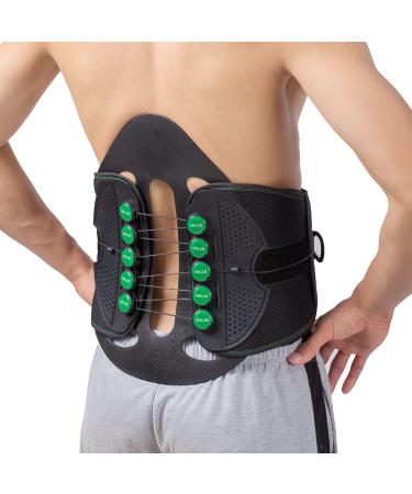 LSO Back Brace Adjustable 15  Arch Back Support  L12-S1 Pain Relieving Lumbar Support Belt with Maximum Decompression Plate for Herniated Disc Pain Relief Spine Stenosis Sciatica Scoliosis B001-3 Small