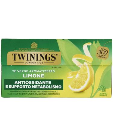TWININGS Honey Lemon Green Tea Box of 20 Bags - 32g