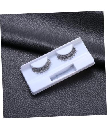 FOMIYES Cross Fake Lashes Cross False Eyelash Women Fake Eyelash Shiny Eyelashes Long Thick Eyelashes Glitter Powder Fake Eyelashes Makeup Dense - Buy Online on GoSupps.com