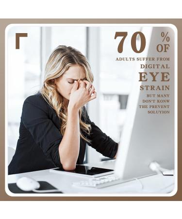 FONHCOO Blue Light Filter Glasses for Women - TR90 Lightweight Anti-Fatigue Gaming Safety Glasses - Buy Online on GoSupps.com