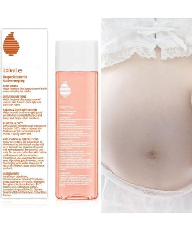 Stretch Mark Oil Pregnancy Stretch Marks Removal Collagen Boost Firming & Lifting Skincare Oil Body Oil for Women Prenatal and Post Partum Care Help Us Women Get Rid of Stretch Marks 200 ml - Buy Online on GoSupps.com