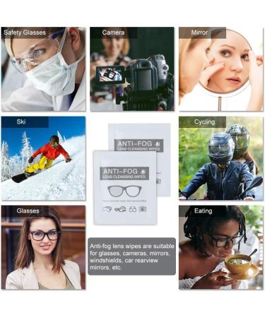 Buy Anti-Fog Lens Wipes - Pre-Moistened 6x5 Inch Wipes for Eyeglasses (100 Pack) - International Shipping Available - Buy Online on GoSupps.com