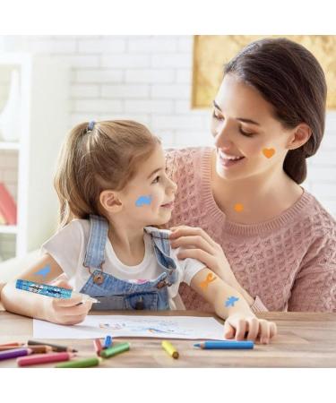  Chaies Face and Body Paint Pencils Water Based Paint Pencils Set of 6 with 9 Stencils Safe for Sensitive Skin - Buy Online on GoSupps.com