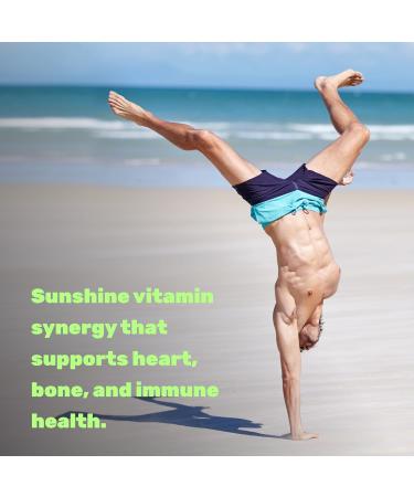 DEAL SUPPLEMENT Vitamin D3 5 000 IU + K2 MK7 100mcg Softgels | 2-in-1 Complex with Virgin Coconut Oil | Supports Heart Bone Teeth & Immune Health | Easy to Swallow - Buy Online on GoSupps.com