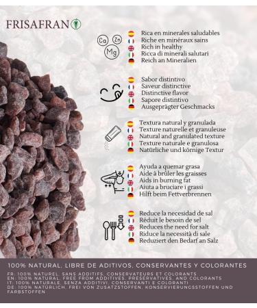 FRISAFRAN Coarse Himalayan Black Salt 1kg coarse black Himalayan salt 100 natural Kala Namak Salt Black salt season condiment Healthy Himlayan black salt Unrefined Without additives - Buy Online on GoSupps.com