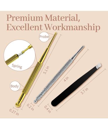 Acupuncture Kit with 600 Ear Press Seeds, Pen, Ear Chart & Tweezers - 604 Piece Set for Multi-Condition Ear and Facial Reflexology - Buy Online on GoSupps.com