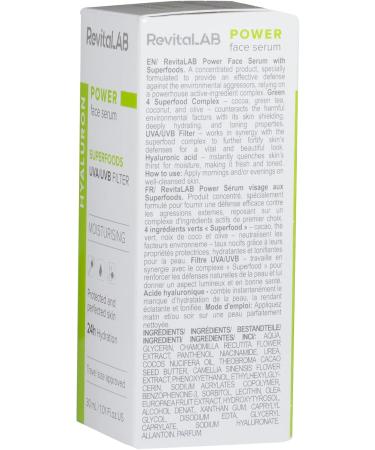 RevitaLAB Power Face Serum with Superfoods A concentrated product specially formulated to provide effective defense against environmental aggressors - Buy Online on GoSupps.com