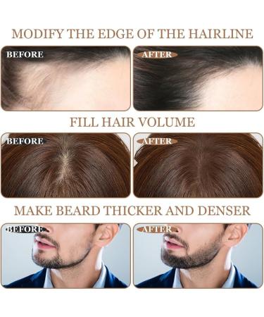 Instantly Hairline Powder Hair Root Touch Up Powder Conceal Receding Hairline Windproof&Sweatproof Hair Root Concealer Professional Hairline Shadow Powder with Mirror and Puff(Medium Brown) - Buy Online on GoSupps.com