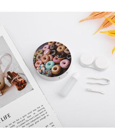 Donuts Print Contact Lens Case - Travel Box & Care Kit for Easy Lens Storage - Buy Online on GoSupps.com