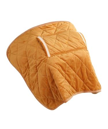 Fenteer electrical ceiling overstream heating ceiling throwing poncho foldable heating pillow USB heating blanket for outside at home travel neck beige beige