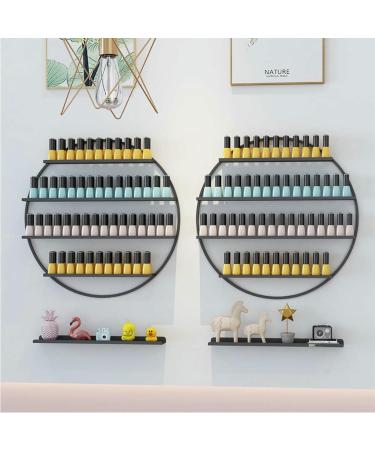 Pr sentoir Vernis Ongles et huiles essentielles pr sentoir Vernis Ongles en m tal Ensemble de 2 vitrines Rondes pour Salons de manucure instituts de beaut et Maison (Noir) Noir Taille unique - Buy Online on GoSupps.com