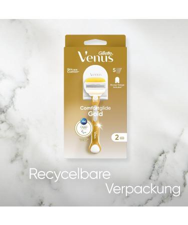 Venus ComfortGlide Coconut Razor | 2 Blades & Shower Hanger - Smooth Shaving for All Skin Types - Buy Online on GoSupps.com