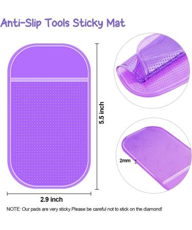 Anti-Slip Sticky Mat Set for Diamond Painting - 6 Pieces Non-Slip Gel Pads, 5.6 x 3.3 Inch Universal Tools for 5D Diamond Painting - Kid and Adult Friendly - Buy Online on GoSupps.com