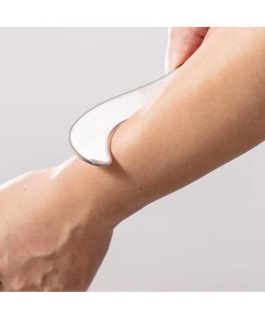 NCCYOOT gua sha tool gua sha stainless steel iastm tool Gussha massage tool muscle scraping tool for Soft Tissue Therapy and Reduce Arms Back Legs Neck Shoulder Muscle Pain(ms) S shape - Buy Online on GoSupps.com