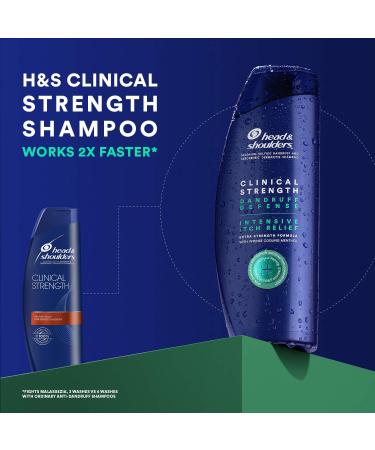 Head & Shoulders Clinical Strength Dandruff Defense Intensive Itch Relief Shampoo 13.5 fl oz - Fast Acting Formula - Buy Online on GoSupps.com