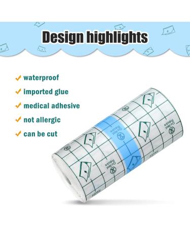Buy Tondiamo Transparent Stretch Adhesive Bandages - Waterproof & Clear Dressing Tape (4 Inch x 10.94 Yard) - Fast International Shipping - Buy Online on GoSupps.com