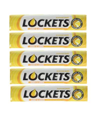 Lockets - Pastilles menthol es - go t miel et citron - lot de 3 sticks de 41 g