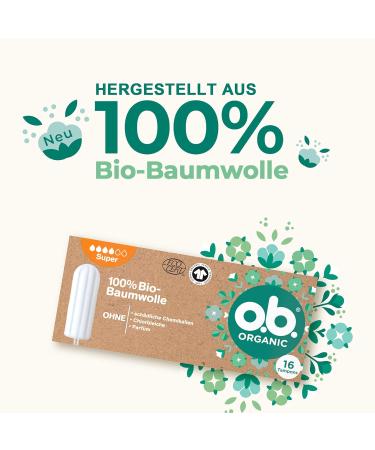 Whether Organic Super Tampons - 100% Organic Cotton Heavy Flow Protection (16 Pack) | Eco-Friendly & Natural - Buy Online on GoSupps.com