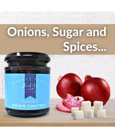 Chutneys Gift Set - Market Place Food Co. Cheeseboard and Caramelised Onion Chutney - Savoury Vegan Food Gifts for Men and Women - Buy Online on GoSupps.com