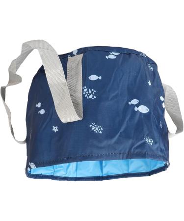 Portable Waterproof Collapsible Foot Bath Tub High Temperature Resistance Multi Purpose with Water Based Printing Sturdy Handle for Travel Picnic Camping (Navy Whale) - Buy Online on GoSupps.com