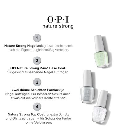 Opi Nature Strong Nail Polish - Vegan Formula Natural Ingredients Bright Colors Eco-Friendly Packaging | Up to 7 Days Durability - Buy Online on GoSupps.com