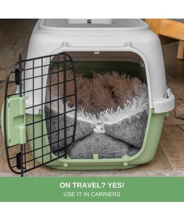 PetFelix Self Warming Cat Mat Bed - Machine Washable, Non-Skid, Indoor/Outdoor Cat Carrier Pad - Warm Thermal Pet Pad for Cold Weather - Beige - Buy Online on GoSupps.com