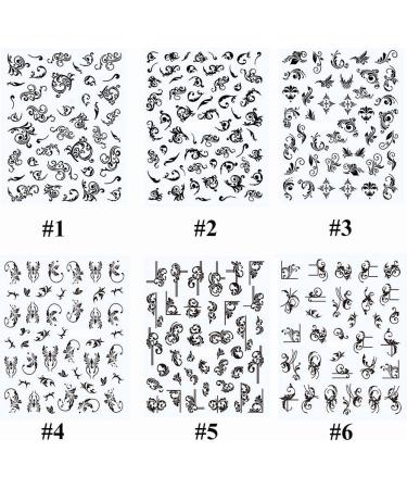 Nail Supplies Manicure Decor Retro Nail Decorations Nail Art Decorations Nail Art Sticker Boho Totem Nail Sticker Nail Jewelry Accessories(2 white) White2 - Buy Online on GoSupps.com