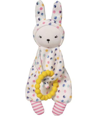 Manhattan Toy Cherry Blossom Baby Bunny Mini Blankie with Silicone Teether - Soothing and Safe for Babies - Buy Online on GoSupps.com