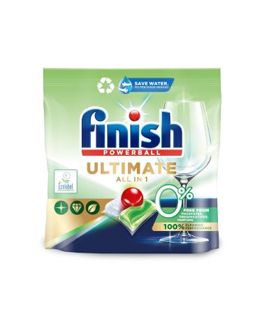 Finish Ultimate All in One 0 Percent Dishwasher Tablets 100's Unscented 100 Count (Pack of 1) - Buy Online on GoSupps.com