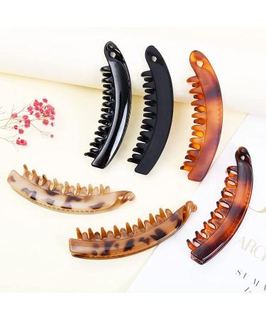 Large Banana Hair Clips for Thick Hair - 6 Pack Non-Slip Ponytail Holders in Multi Colors - Buy Online on GoSupps.com