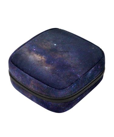 Sanitary Napkin Storage Bag Galaxy Starry Sky Menstrual Cup Pouch Nursing Pad Holder Tampon Bags Feminine Product Pouches Portable Period Kit Bag Color 6