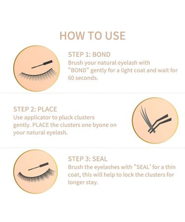DIY Lash Extension Kit - 32 Clusters Natural Look - Professional At Home Wispy False Eyelashes for Beginners - Lightweight Bond & Seal - Perfect Gift for Women - Yucca - Buy Online on GoSupps.com