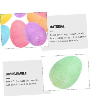 WHAMVOX 20pcs Open Shell Eggs Ornament Boxes Basket Decor Easter Party Favors Supplies Toy Egg Shape 1 - Buy Online on GoSupps.com