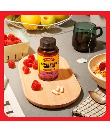 Bragg Apple Cider Vinegar Capsules (2pk) with Vitamin D and Zinc Renew Apple Cider Vinegar Capsules with Phytoceramides - Buy Online on GoSupps.com